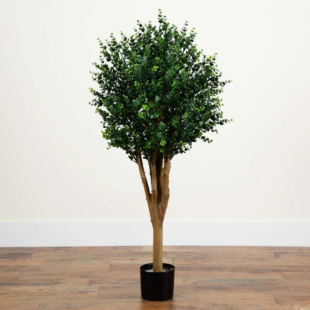 4’ Eucalyptus Topiary Artificial Tree UV Resistant (Indoor/Outdoor).